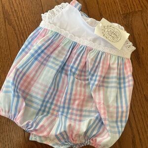 TBBC Spring Party Plaid Bubble NEW WITH TAGS Beaufort Bonnet 6-12 months